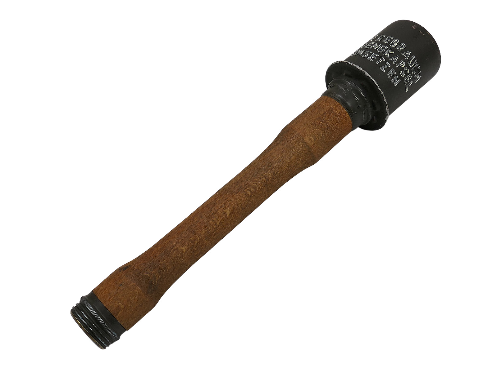 One-off Wehrmacht M24 decorative stick grenade, fully dismantlable, 1940 – wood / metal COLLECTION