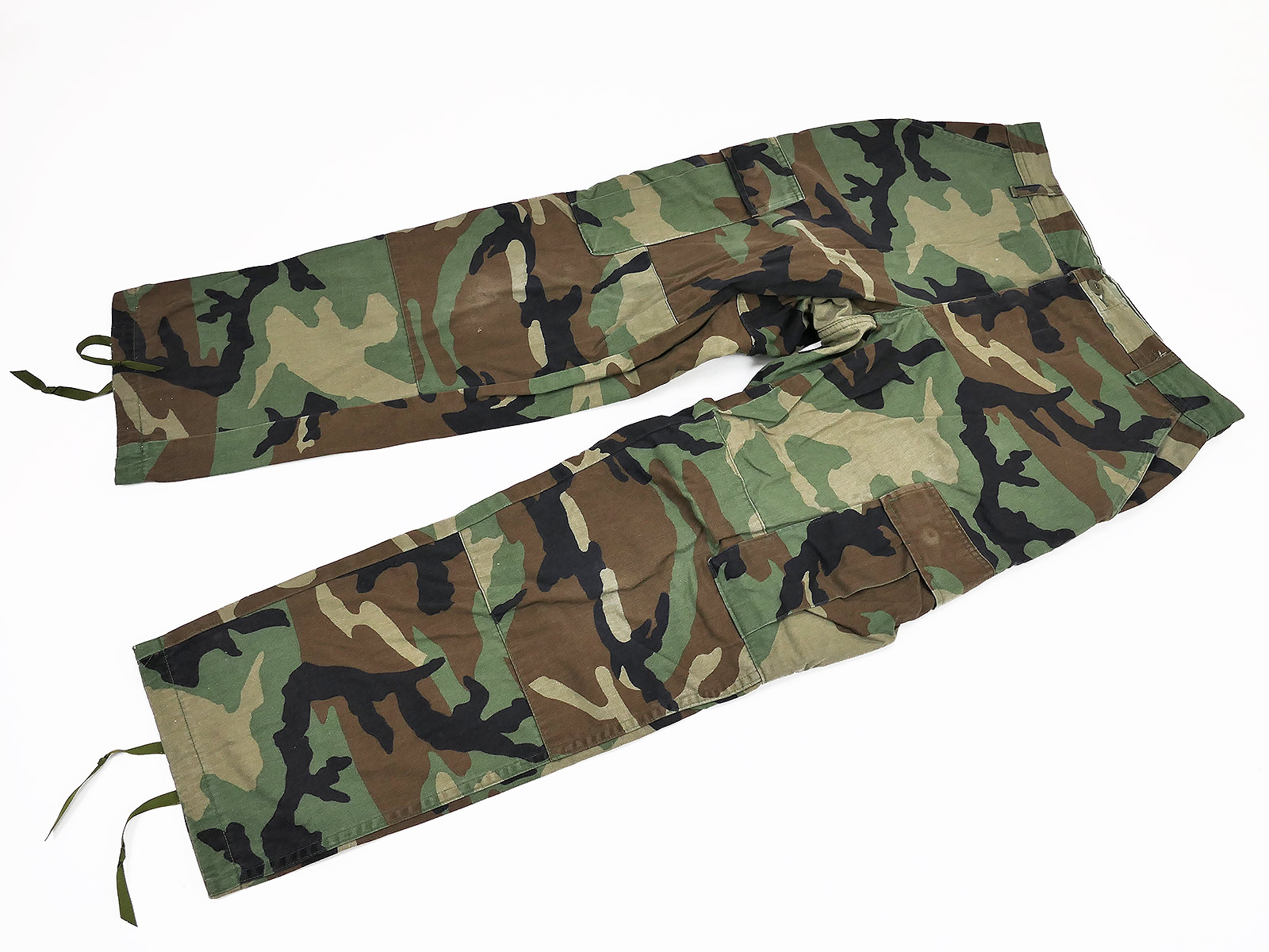 #18 US Army BDU Field Trousers Combat Trousers Camouflage Woodland Camouflage Trousers Small Short