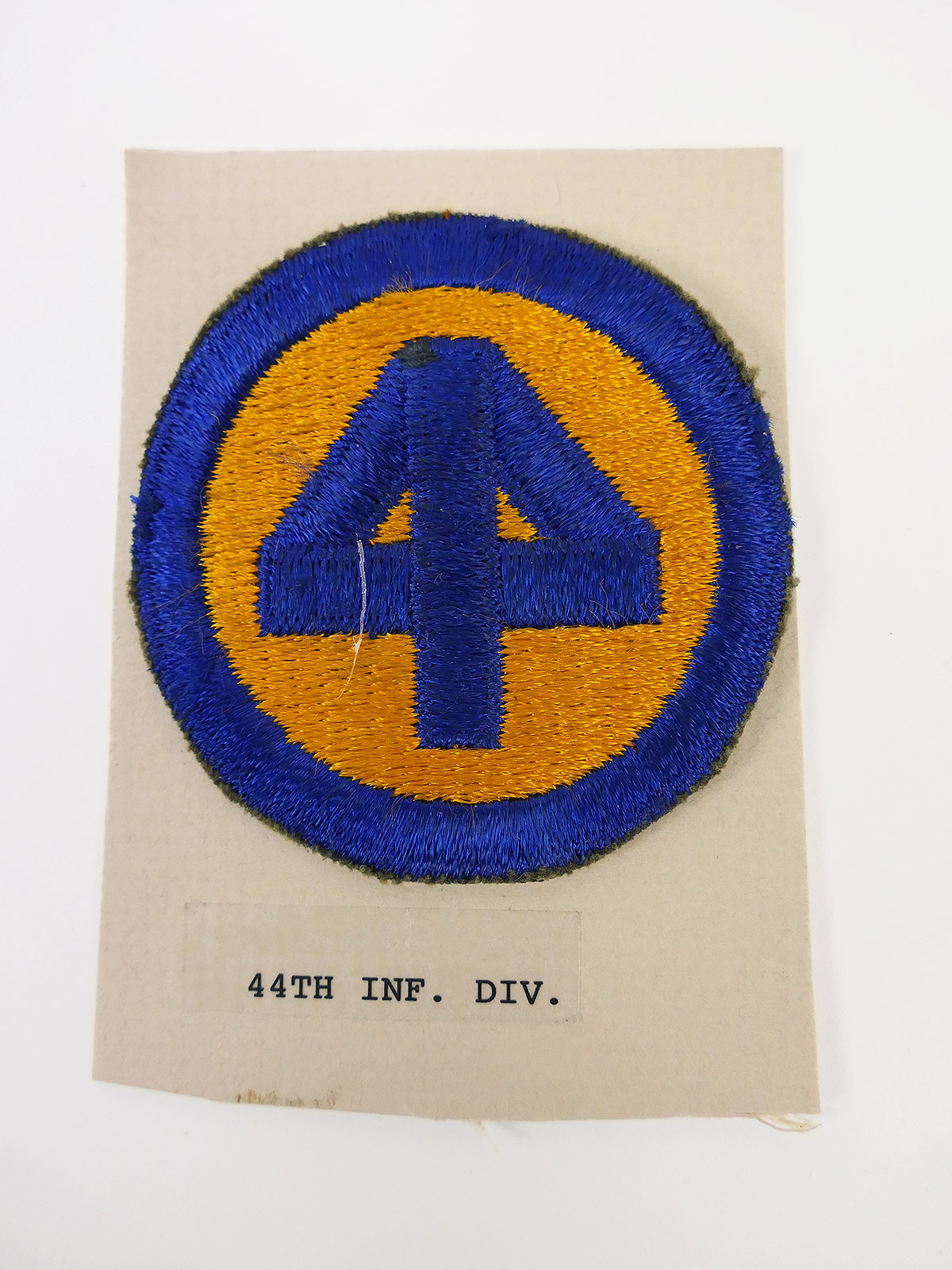 P1705039 Original US ARMY WW2 Infantry Division Badge Patch - 44th Infantry Division Badge