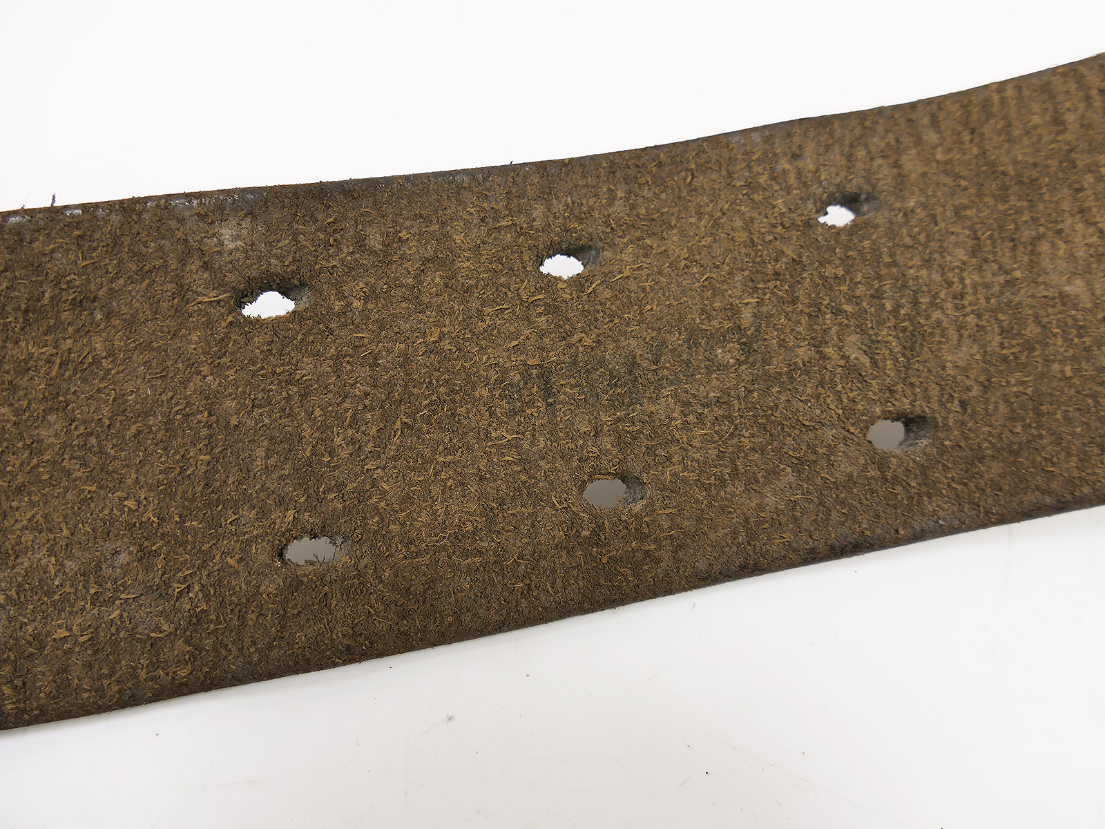 ONE-OF-A-KIND Vintage Assmann double-prong belt, waist belt, 47mm, leather belt, 110cm