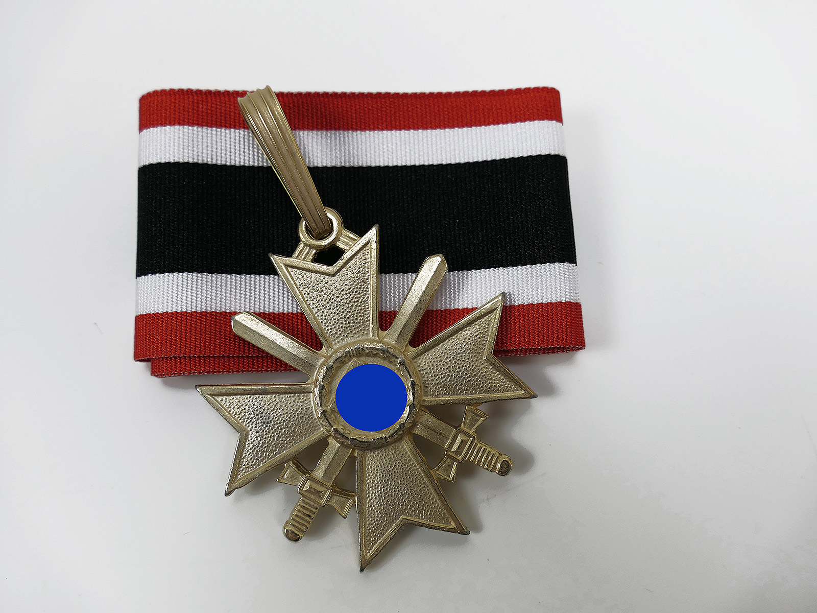Wehrmacht Knight's Cross of the War Merit Cross 1939 KVK with swords on ribbon, gold level