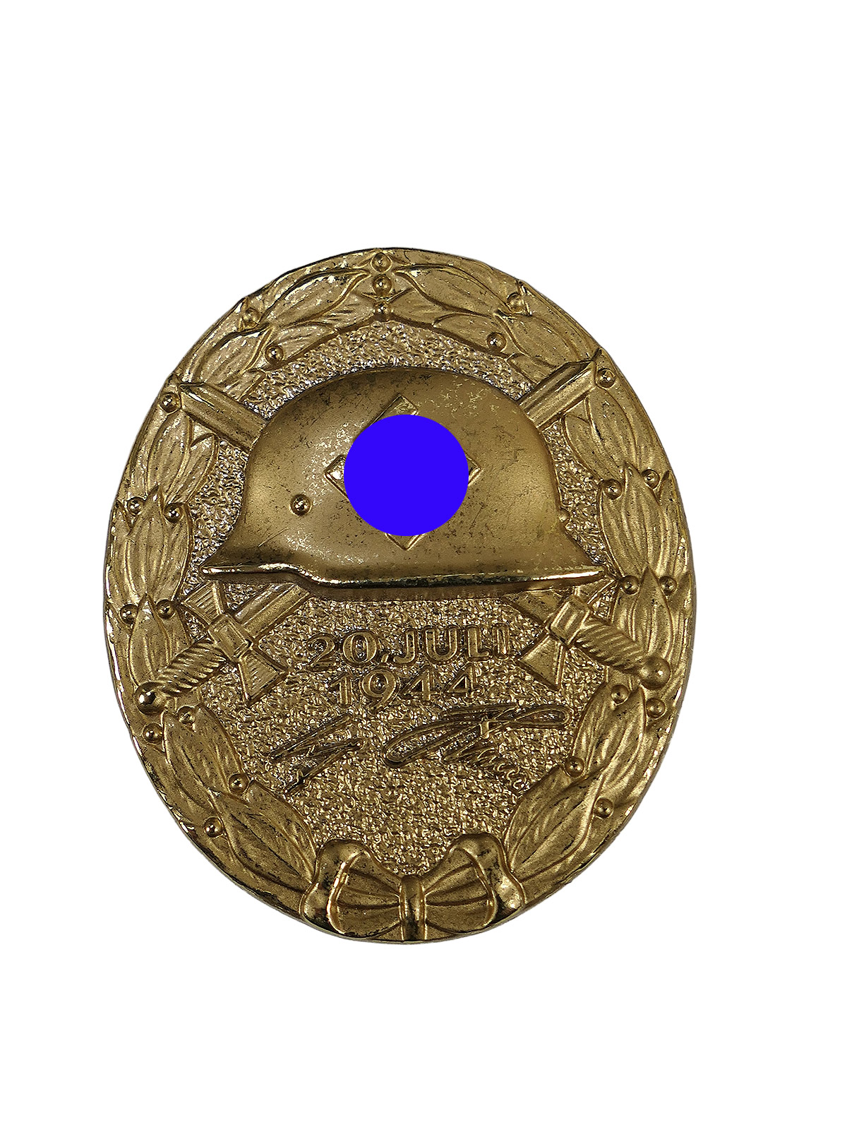 Wehrmacht Wound Badge in Gold, 20 July 1944, with maker’s mark