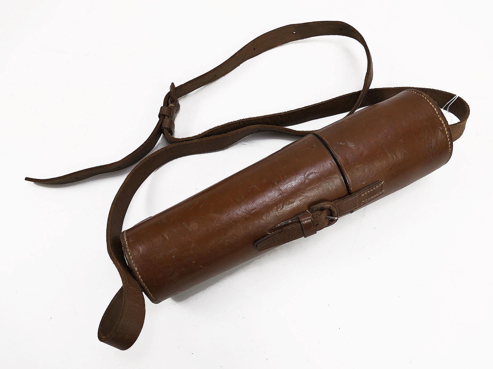 Vintage leather quiver case for sniper rifle scope ZF