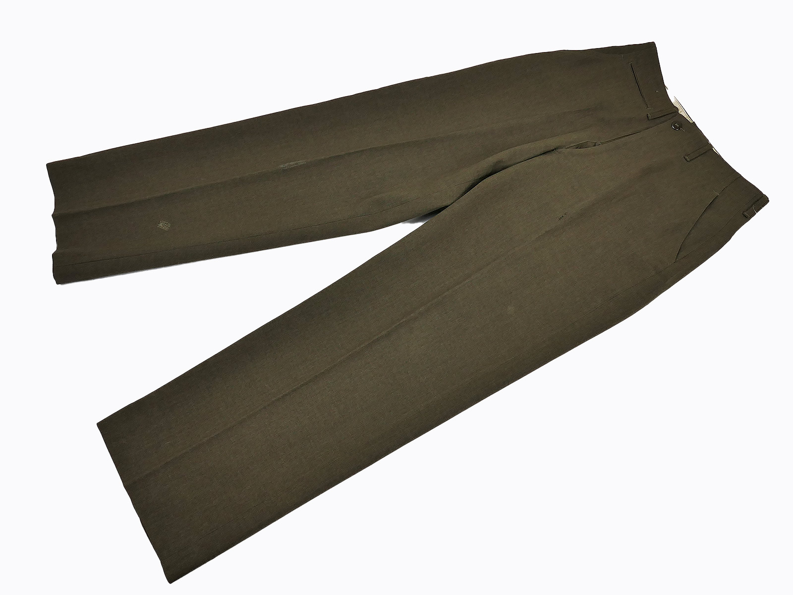 Original US M1945 field trousers Trousers Field wool Serge OD33 18OZ with measurements - W29/L31