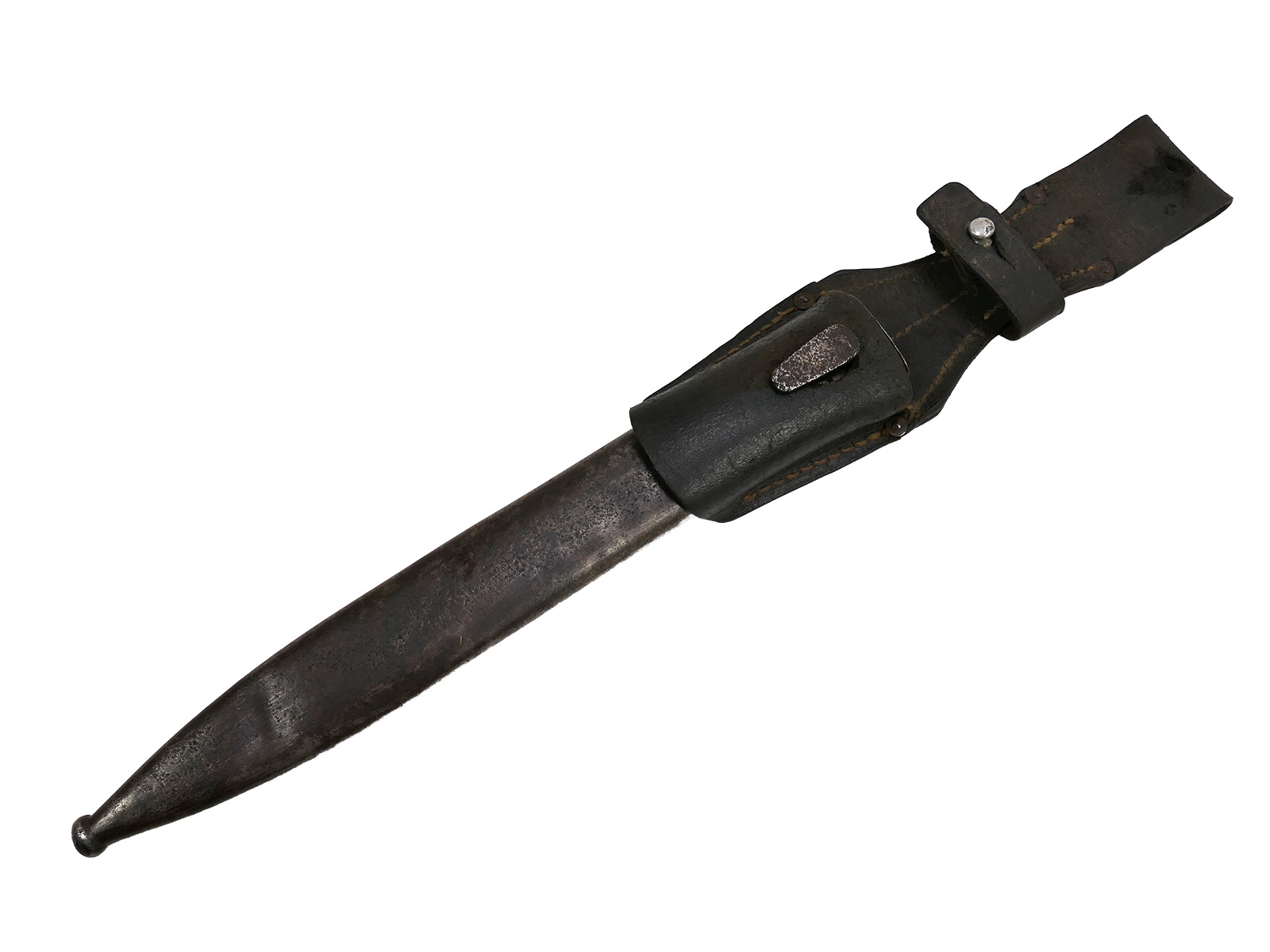 Wehrmacht M84/98 K98 bayonet / S/155 sidearm with belt loop – BATTLE WORN