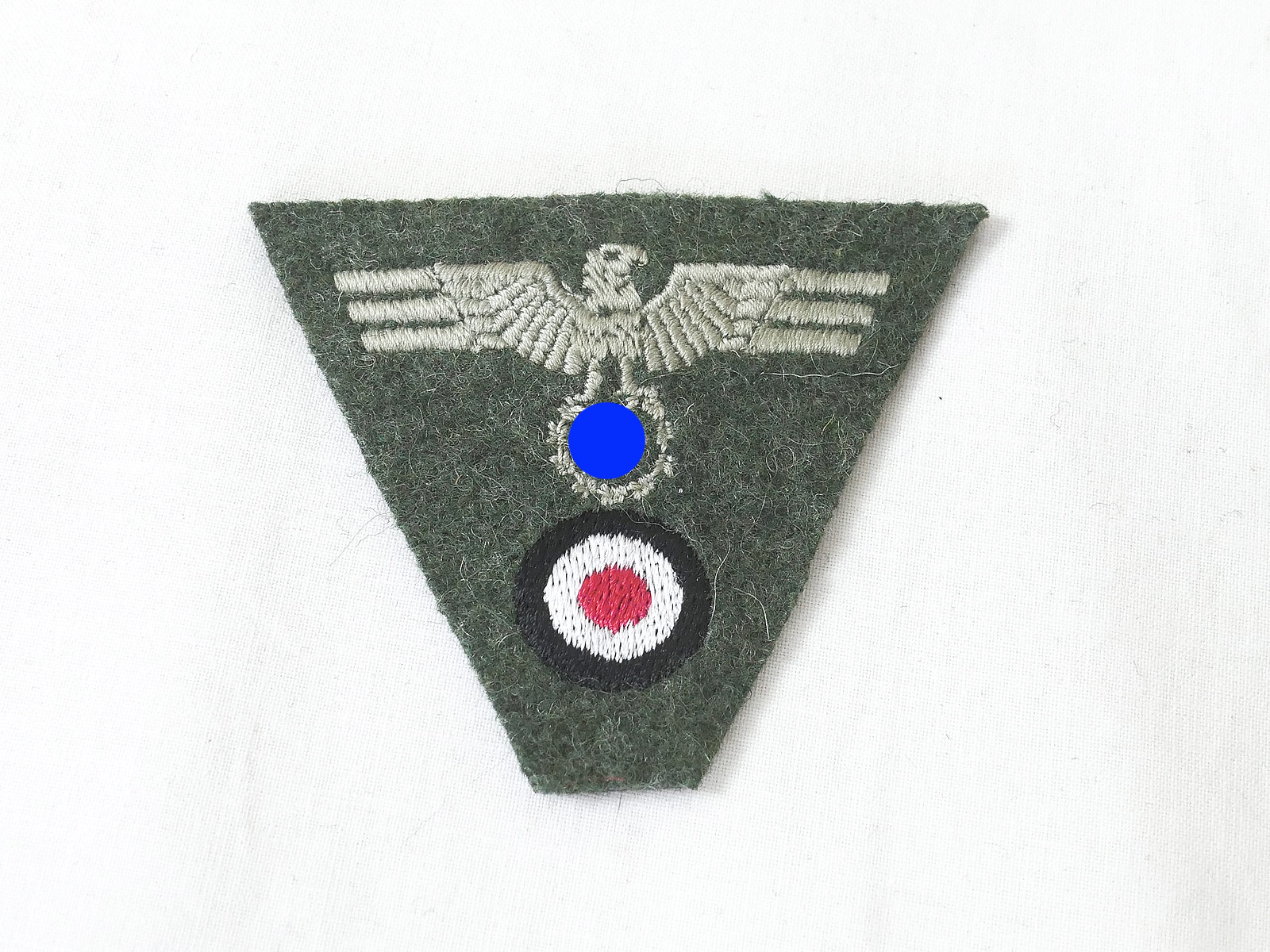 Wehrmacht Army Trapeze cap badge M40 embroidered cap eagle field cap