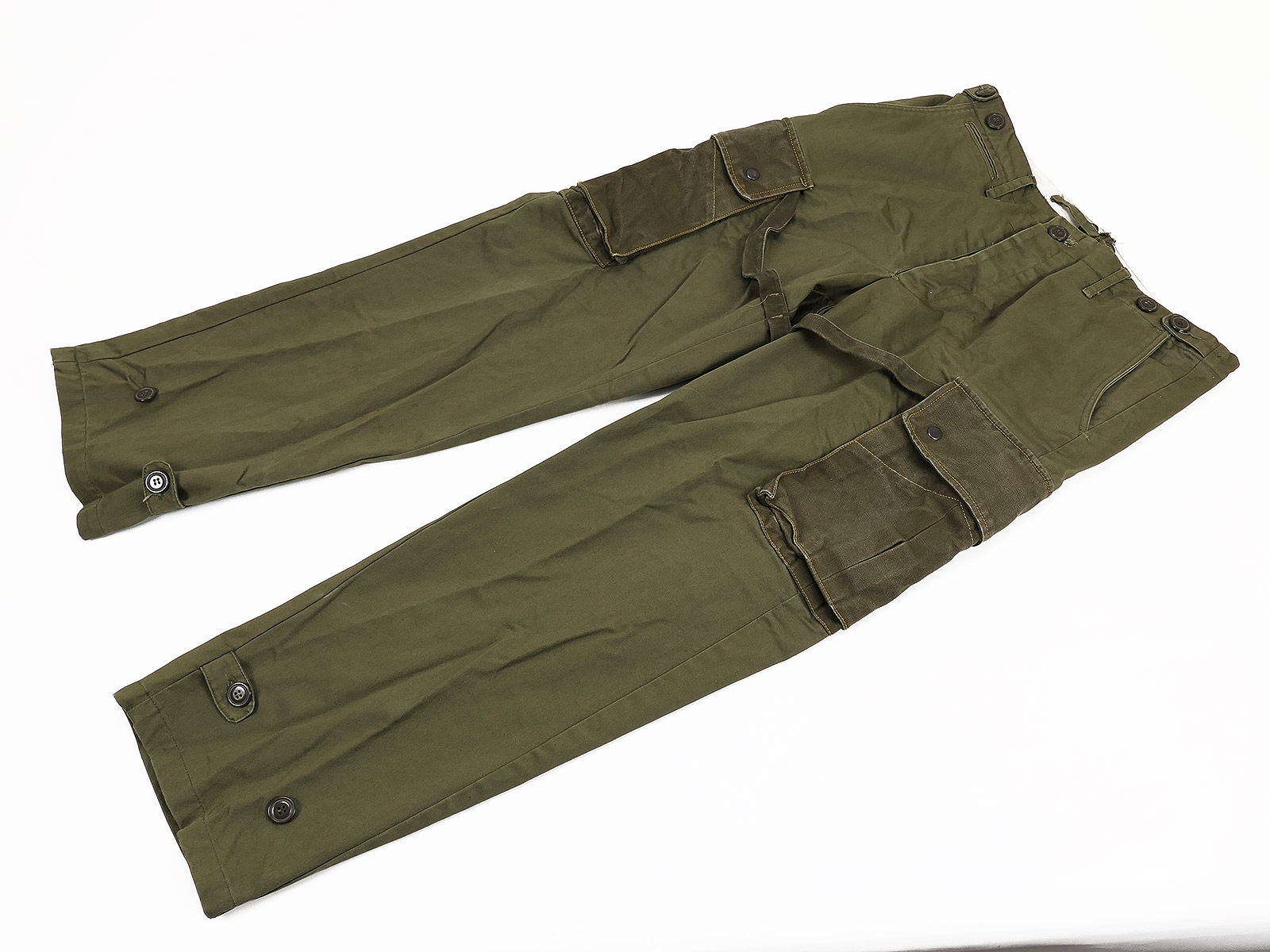 One-off item – US WW2 Paratrooper Jump Trousers M1943 RIGGER MADE field trousers US W34 (German size approx. 50)
