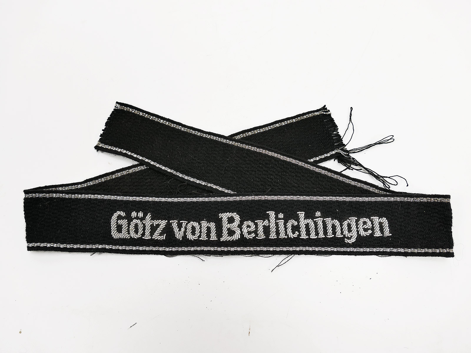 Waffen SS sleeve band Götz von Berlichingen for officers Hand stitched