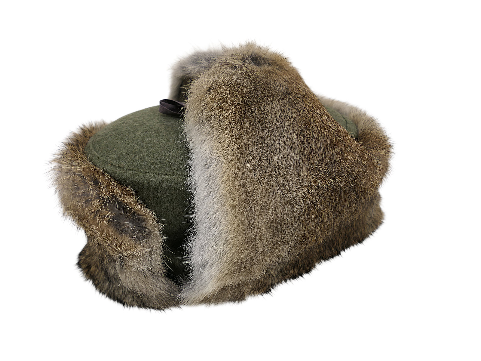 60/1 Wehrmacht Eastern Front winter cap, fur cap, rabbit fur, hare fur, field cap, size 60