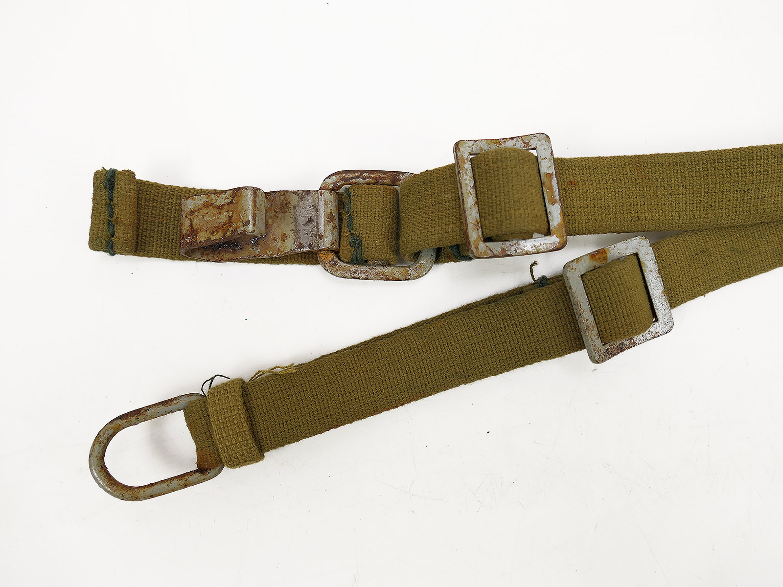 Wehrmacht DAK Afrika Korps Tropical Web Y-strap Southern Front Late War Belt Carrying Frame
