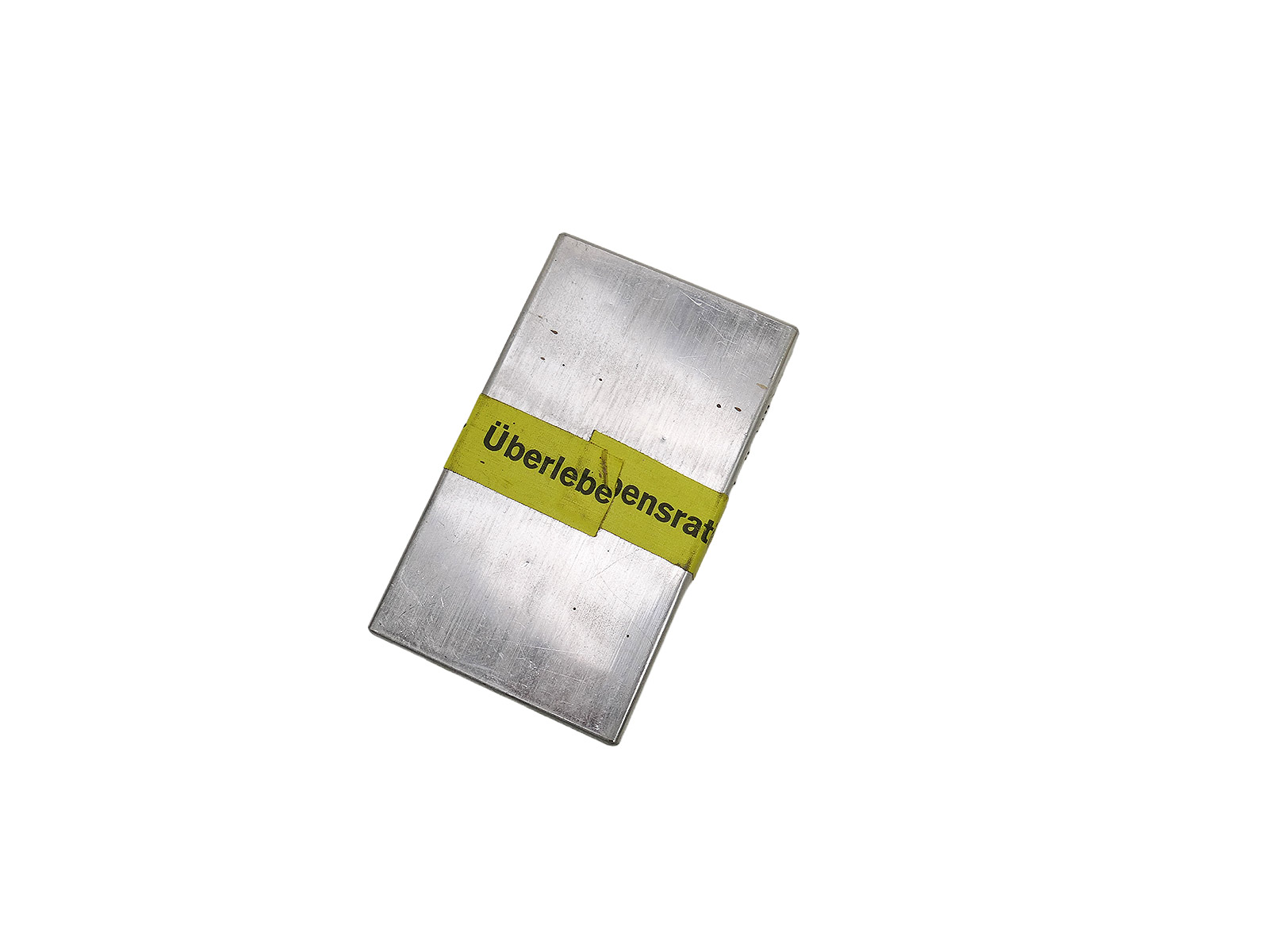 #A/ Collector's Item German Air Force EMERGENCY RATION / PROVISIONS Original ration in a metal tin (1960s)