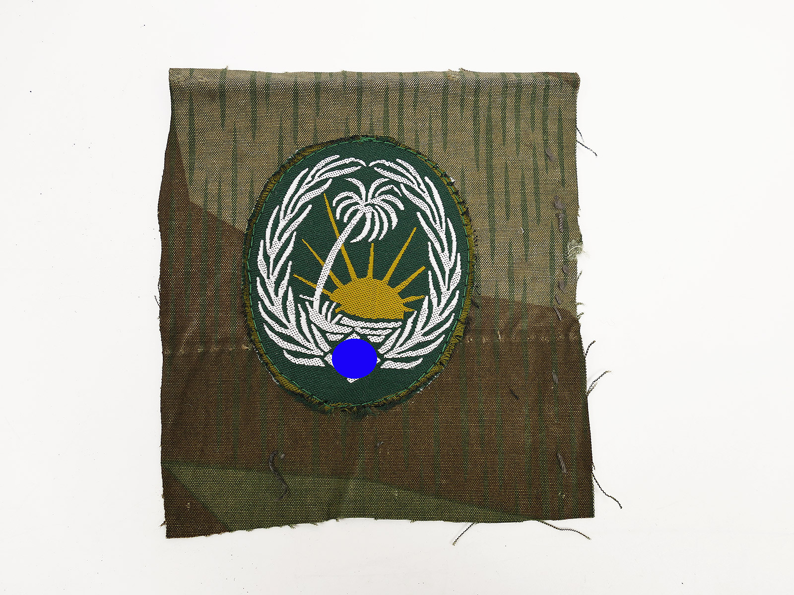 Wehrmacht DAK sleeve badge, Special Unit 288, Afrika Korps badge, field jacket, tropical jacket, on original camouflage fabric