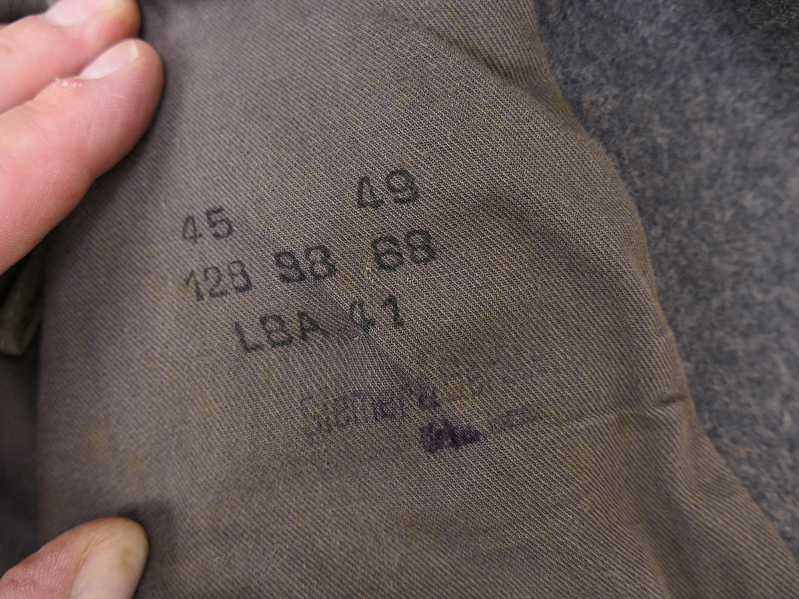 Original WW2 Luftwaffe M40 winter greatcoat, Lieutenant, LBA 41, stamped ‘TOP COLLECTION’