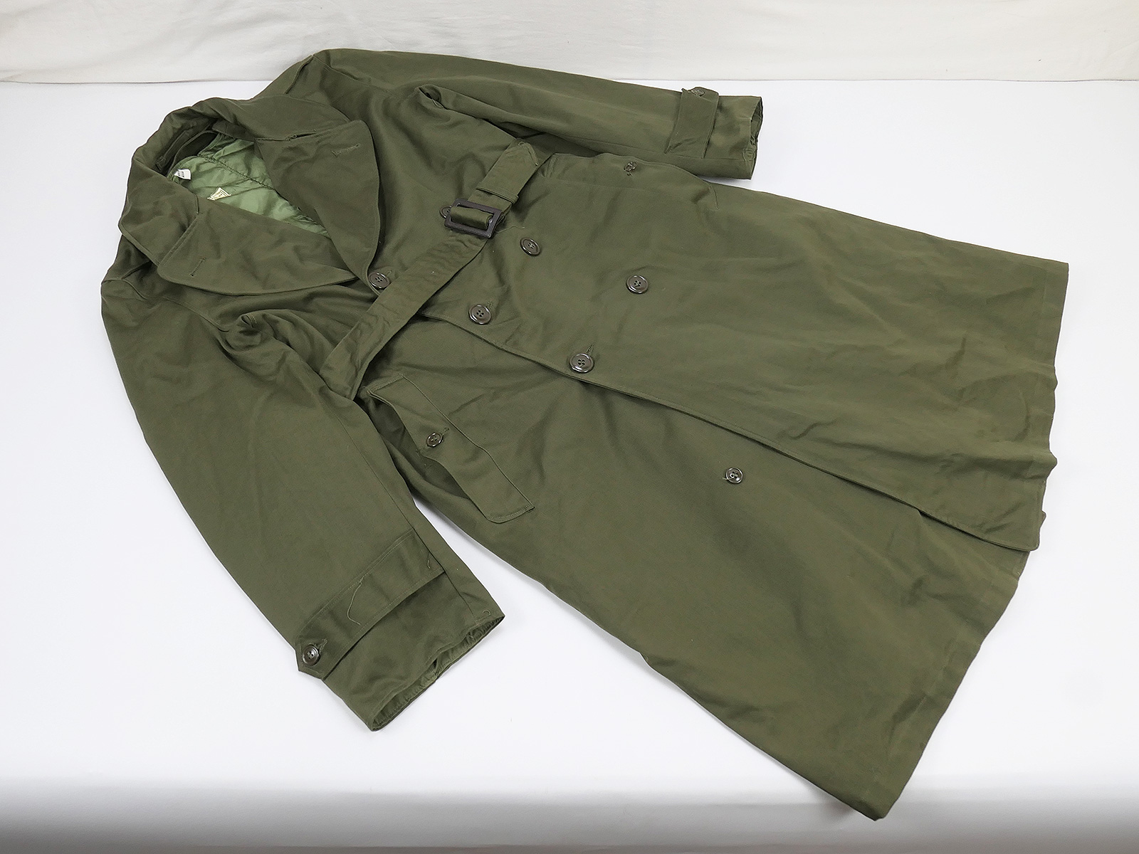 US ARMY Overcoat Cotton O.D.7 Mit Liner - Medium Regular 1950 US ARMY Overcoat Cotton O.D.7 Mit Liner - Medium Regular 1950