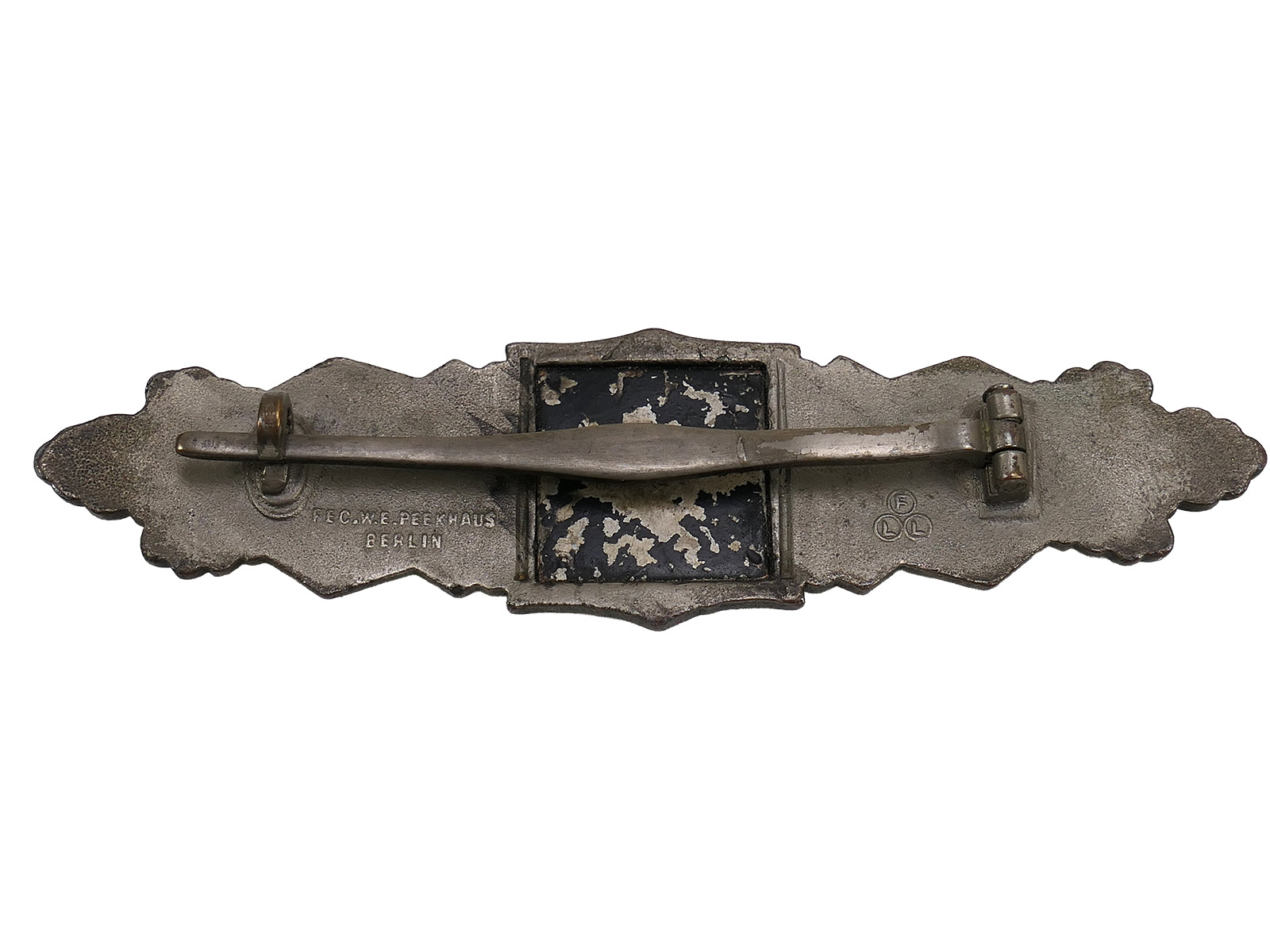 Wehrmacht Original Close Combat Clasp, Silver Class, FLL Peekhaus Berlin