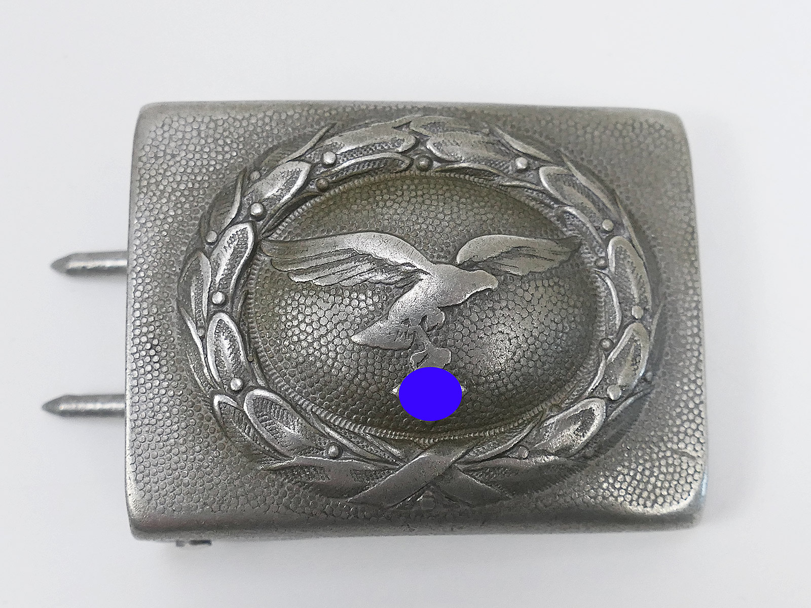 Luftwaffe belt buckle aluminum with great patina more worn