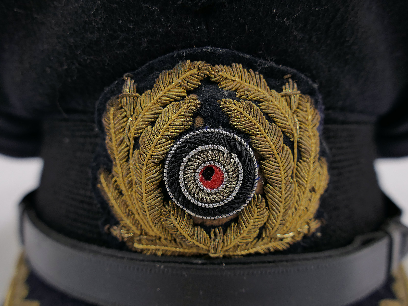 Antique naval cap ‘ADMIRAL’ with original trimmings (cap eagle and cockade) COLLECTION