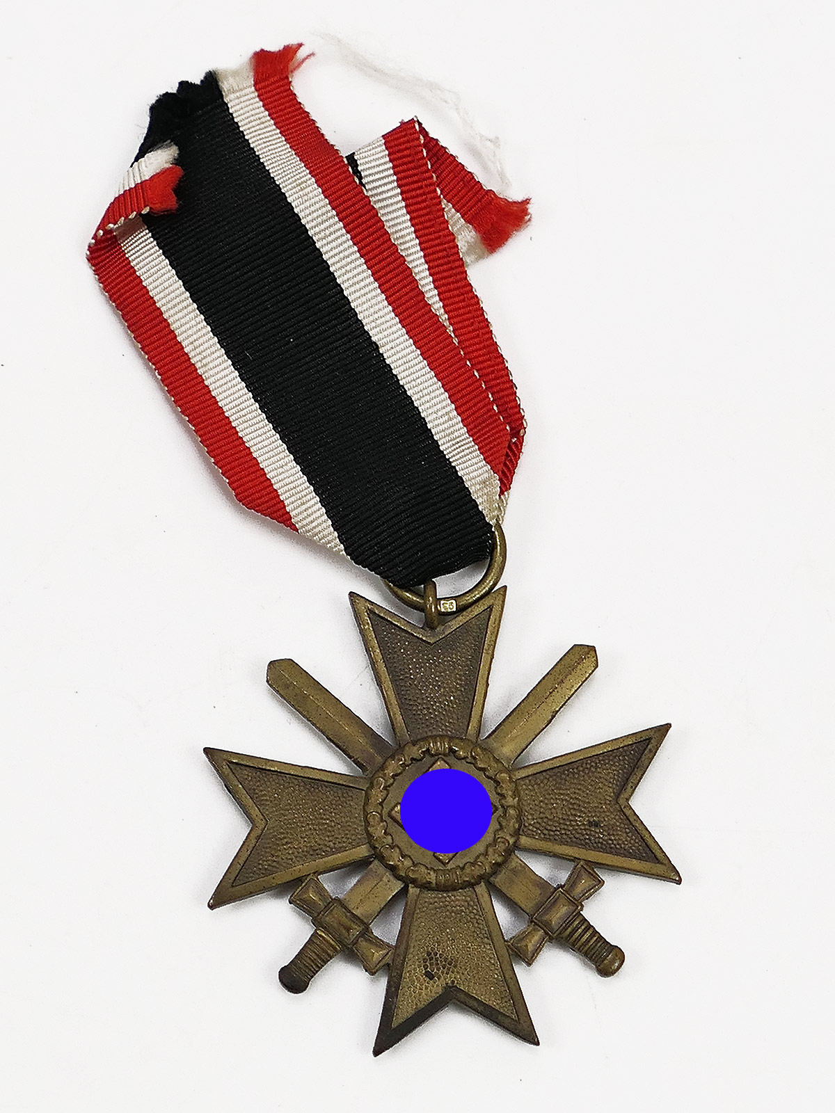 Original War Merit Cross, 2nd Class with Swords (KVK 1939), with the manufacturer’s mark ‘93’ on the ribbon