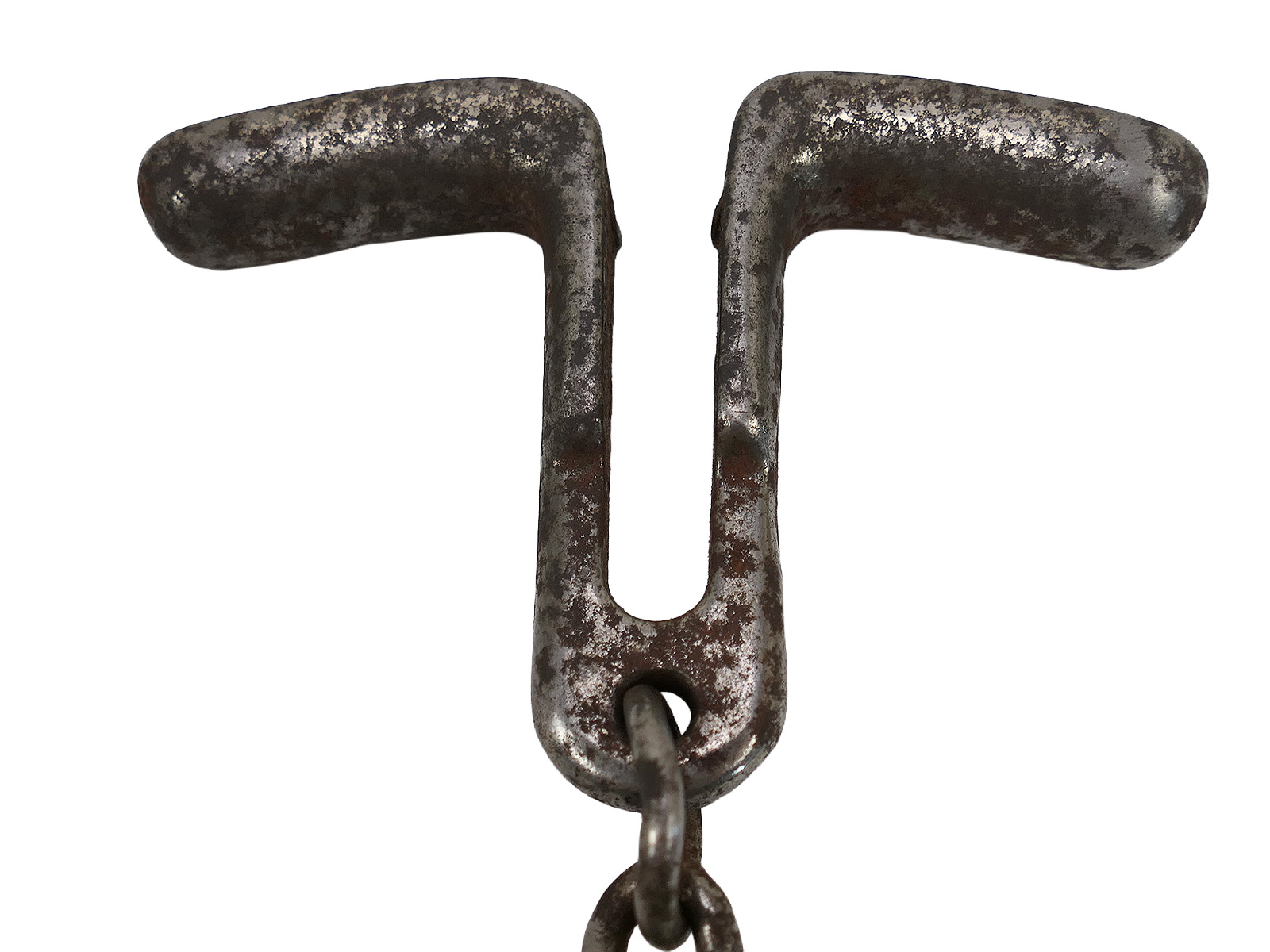 #F SS Hand Gag Gag Chain Restraint, Display or Gag Chain ANTIQUE