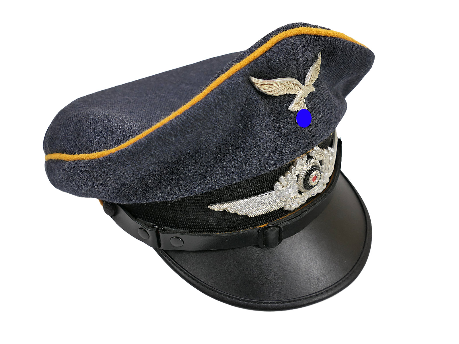 LUFTWAFFEN Pilot’s Cap, Paratrooper, fully decorated – COLLECTION BATTLE WORN