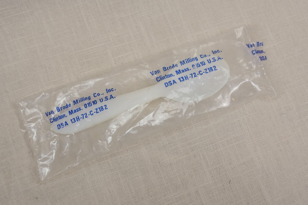 Original US Army 1972 Vietnam Plastic Spoon C-Ration Spoon