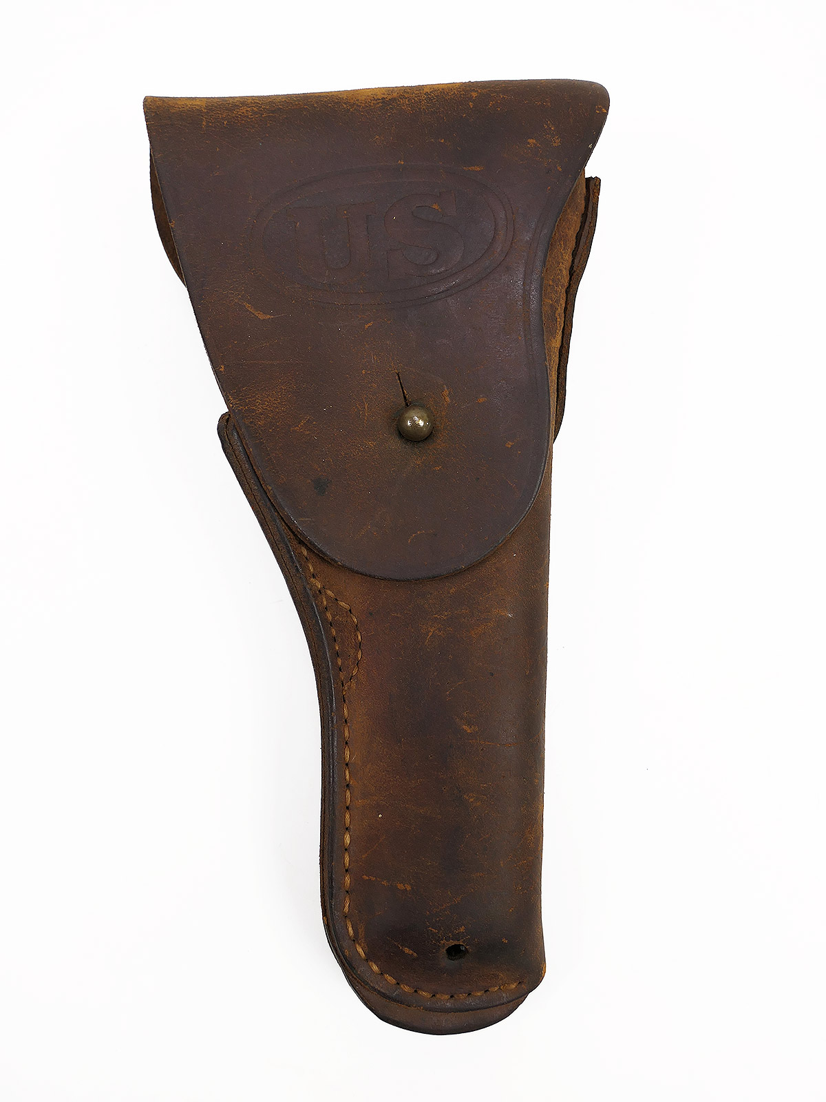 #5/ Original US Army Colt 1911 pistol holster, leather holster, brown / BATTLE WORN collection
