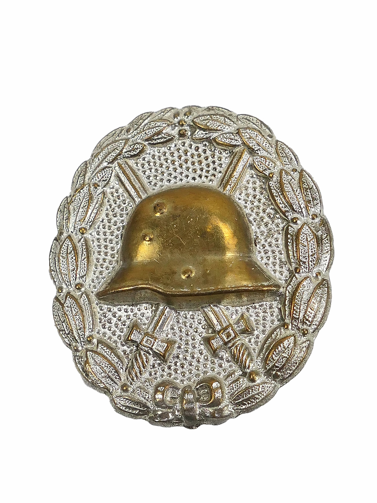 WK1 wounded badge older museum production hollow embossed
