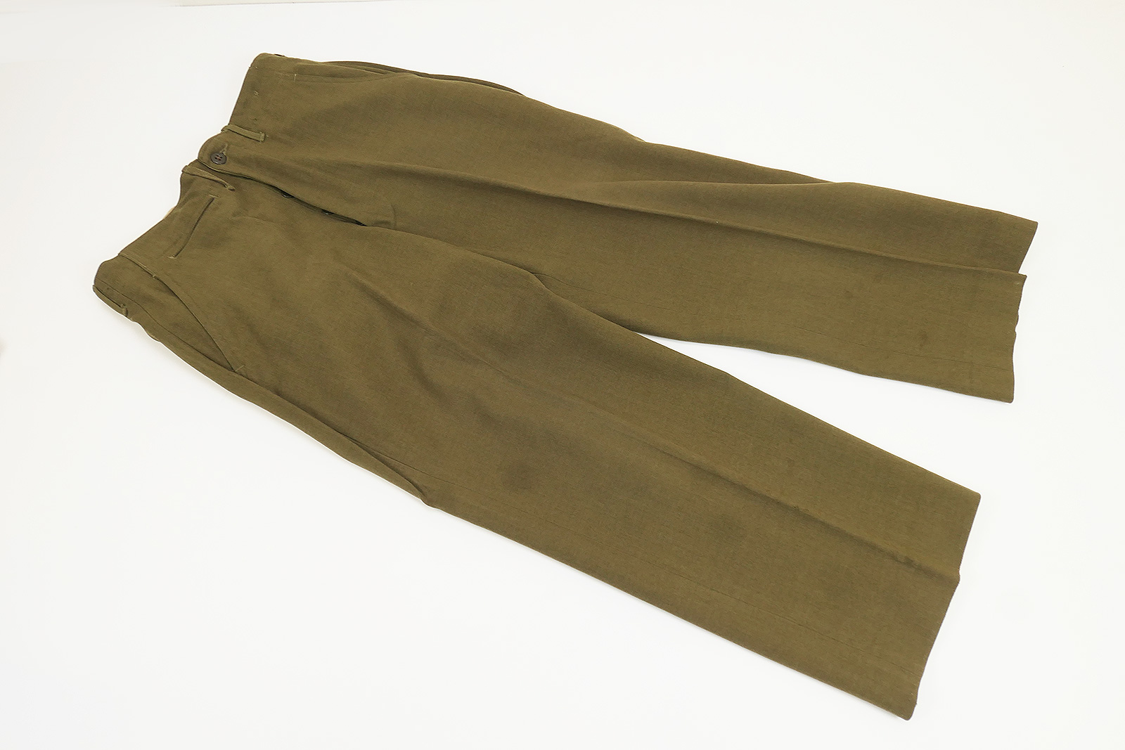 Original US WW2 M1937 Field trousers M37 Field wool serge OD Trousers with dimensions W29 / L29