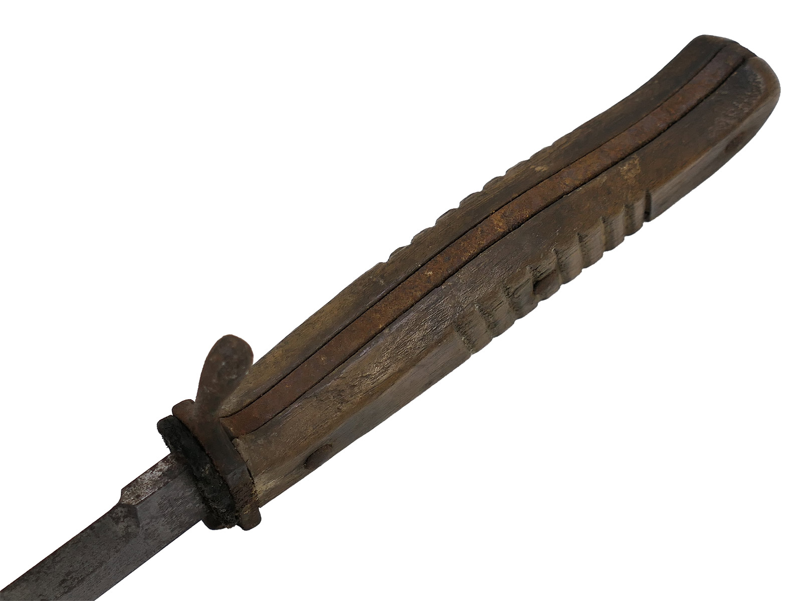 WK1 trench dagger with ERN mark, Rhineland razor factory, COLLECTION BATTLE WORN