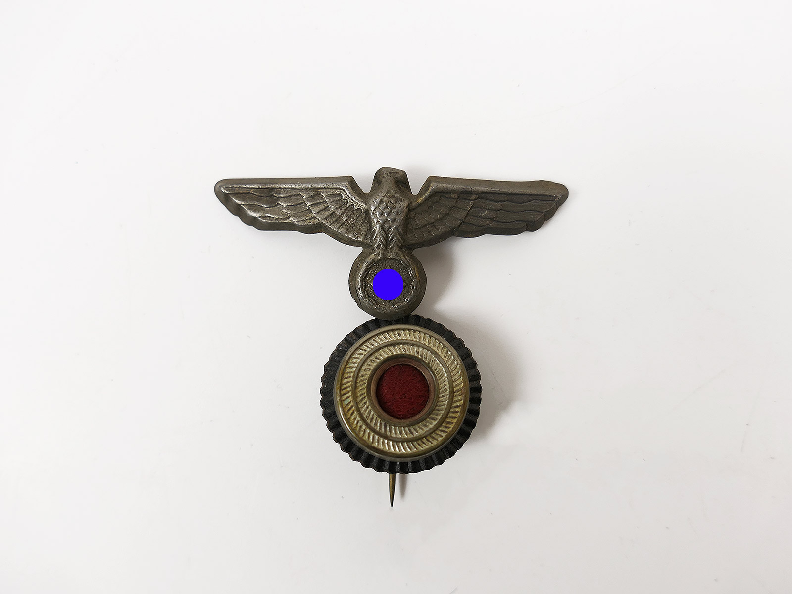 Original cap eagle with cockade for Kriegsmarine plate cap