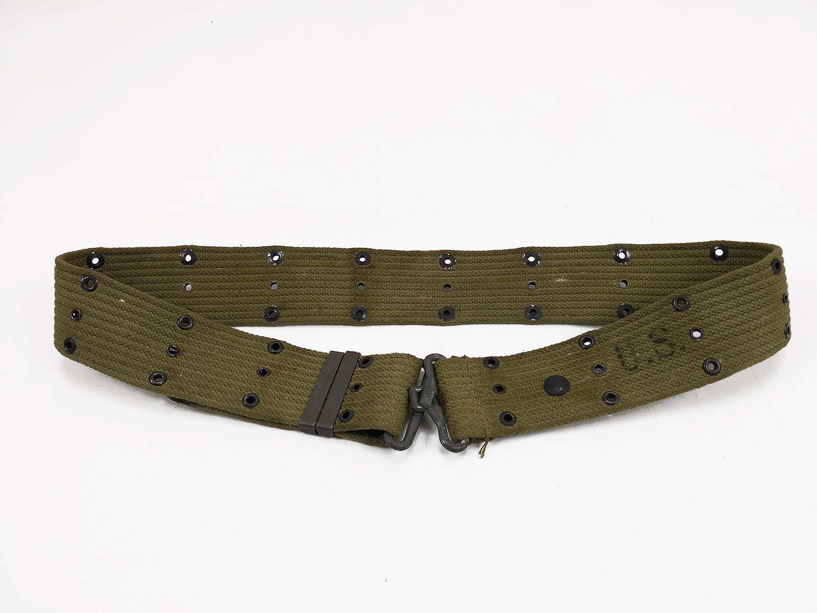 DEPOT #10 Original US Army WW2 M-1936 Pistol Belt, perforated belt, NASCO, 1942