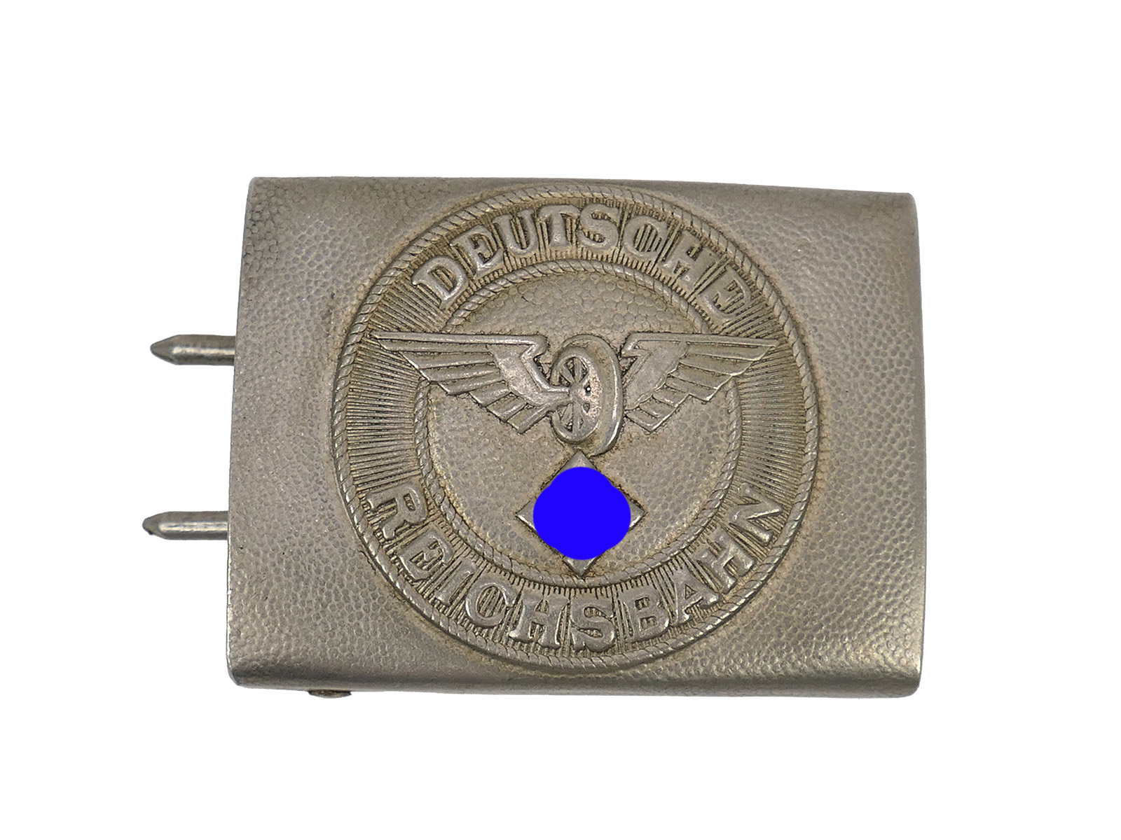 One-off item – Aluminium Deutsche Reichsbahn coupling lock, antique railway item, COLLECTION BATTLE WORN