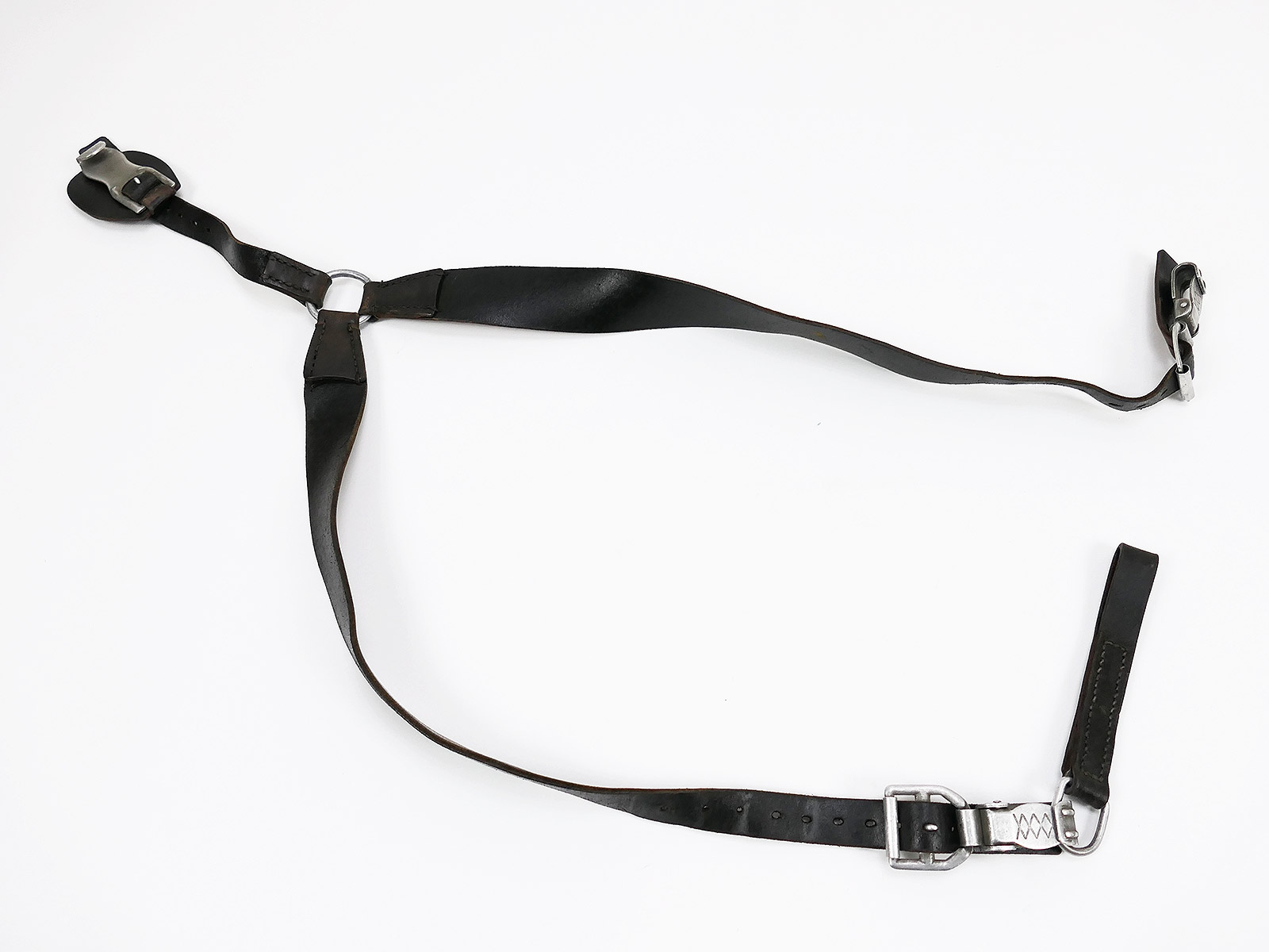 P1658469 Type Luftwaffe Y-strap leather belt carrying aid paratrooper officer with belt extension