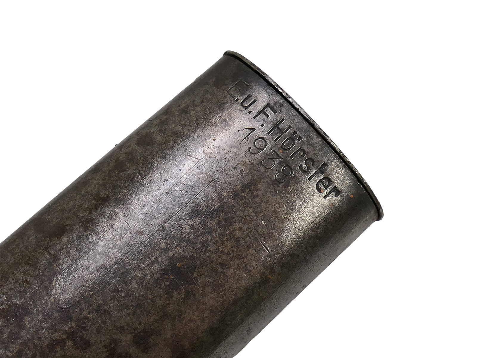 Wehrmacht M84/98 bayonet by Berg & Co, 1938, K98 carbine / fixed bayonet with scabbard, BATTLE-WORN