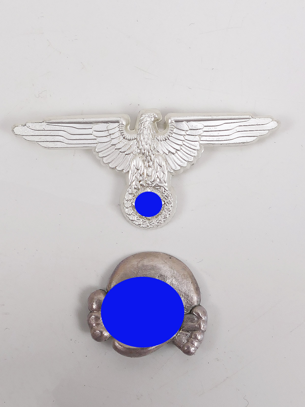 Waffen SS / General SS set of effects RZM skull + cap eagle for peaked cap