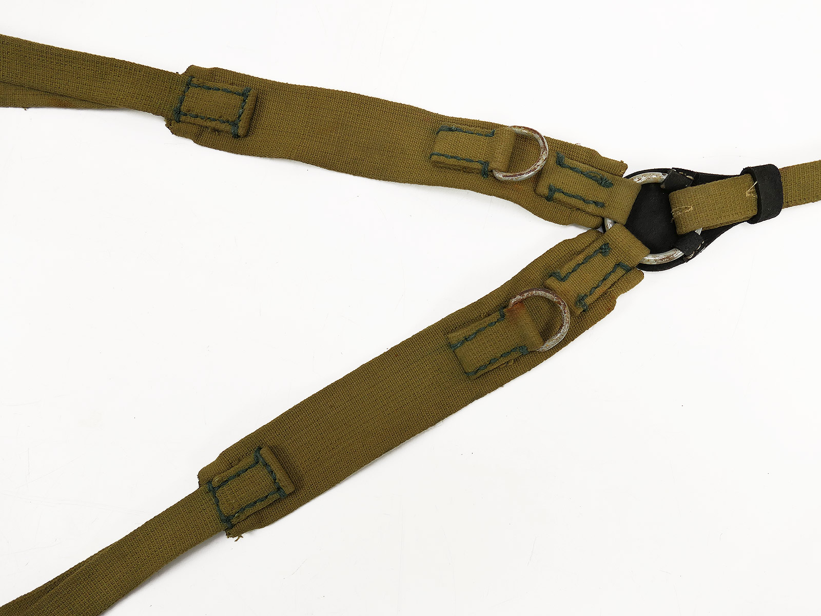 Wehrmacht DAK Afrika Korps Tropical Web Y-strap Southern Front Late War Belt Carrying Frame