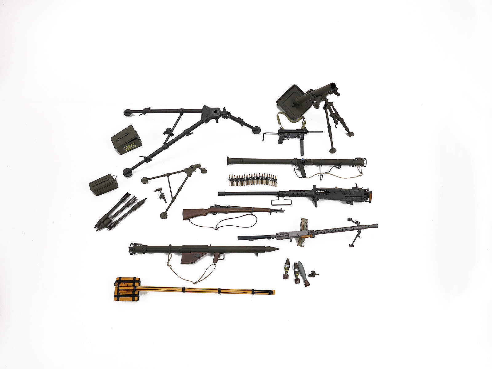 #02/ US WW2 Model Weapons Set 1/6 Scale Action Figure 1:6 Paratrooper Airborne Collectible Figure COLLECTION BATTLE FIELD