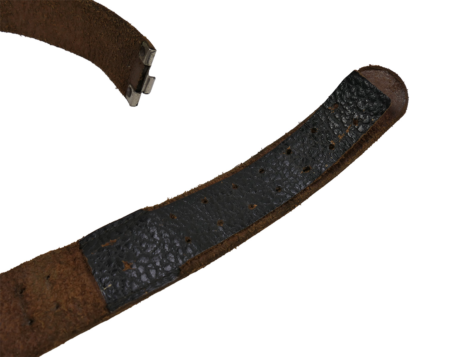 Vintage leather belt / belt strap, 110cm, COLLECTION BATTLE WORN