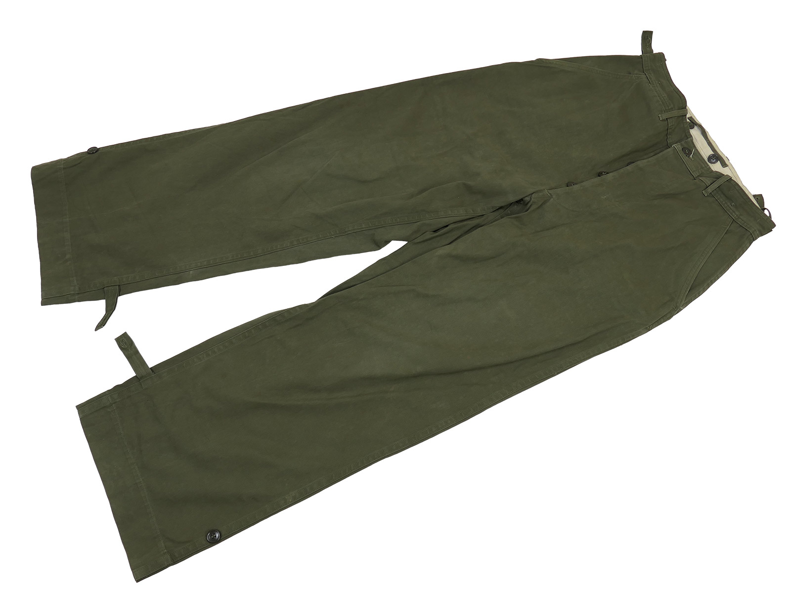 #A One-off item: US WW2 vintage M43 trousers (M1943 field trousers) – BATTLE WORN collection
