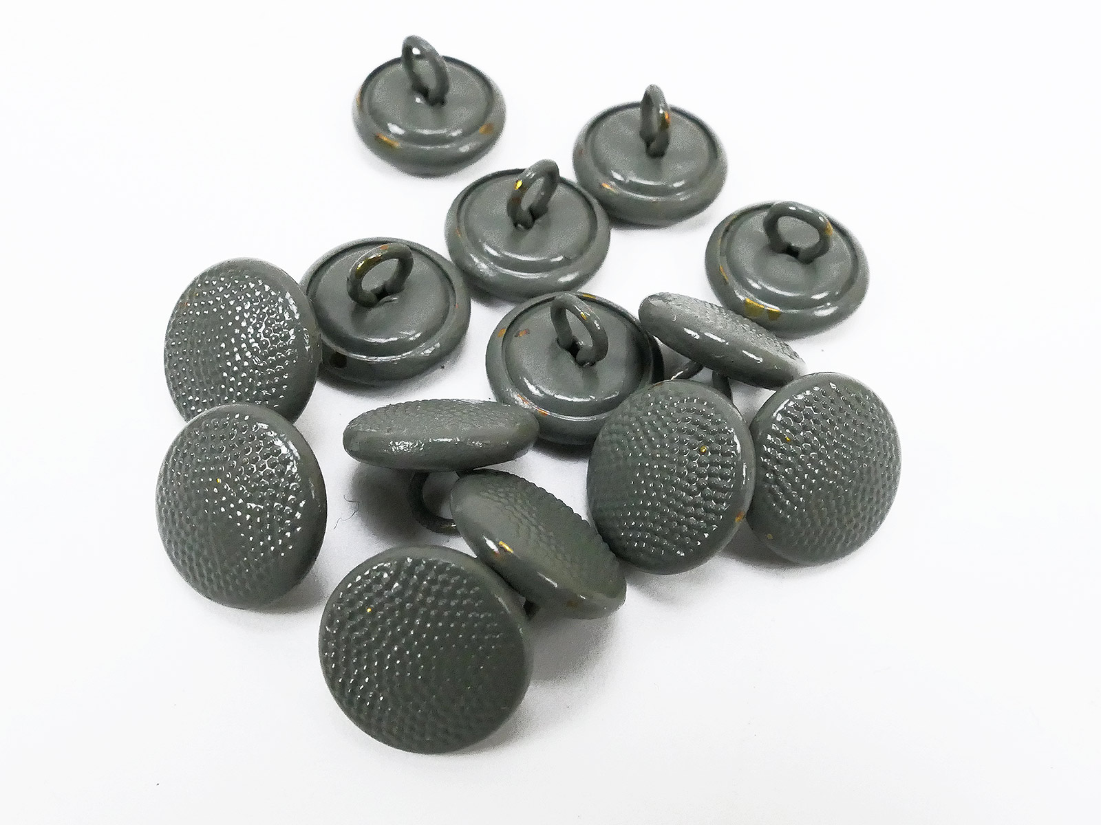 1x Wehrmacht field cap button field gray / button for field cap M43 ...