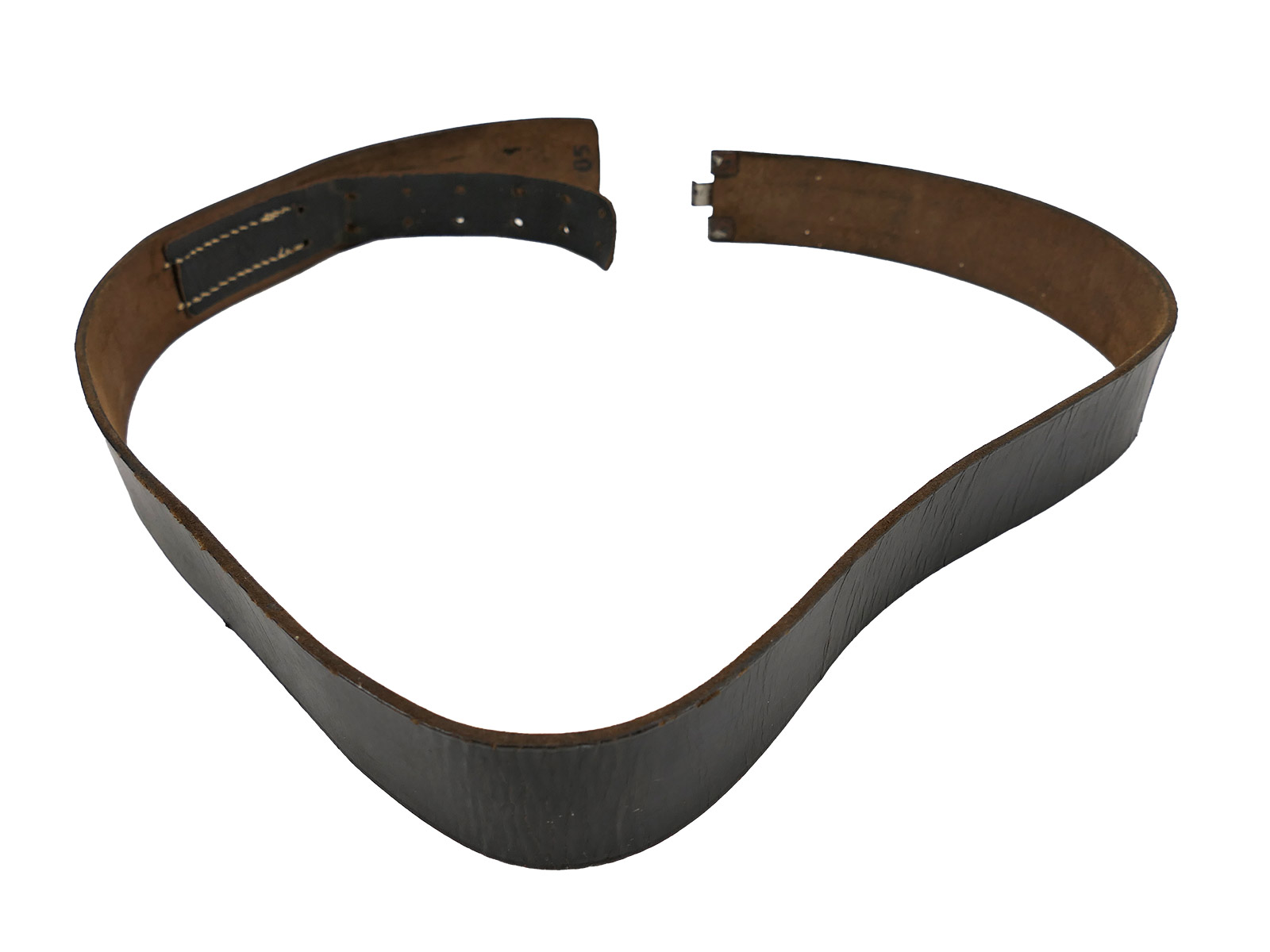 Vintage leather belt / belt strap, leather belt 104cm, COLLECTION BATTLE WORN