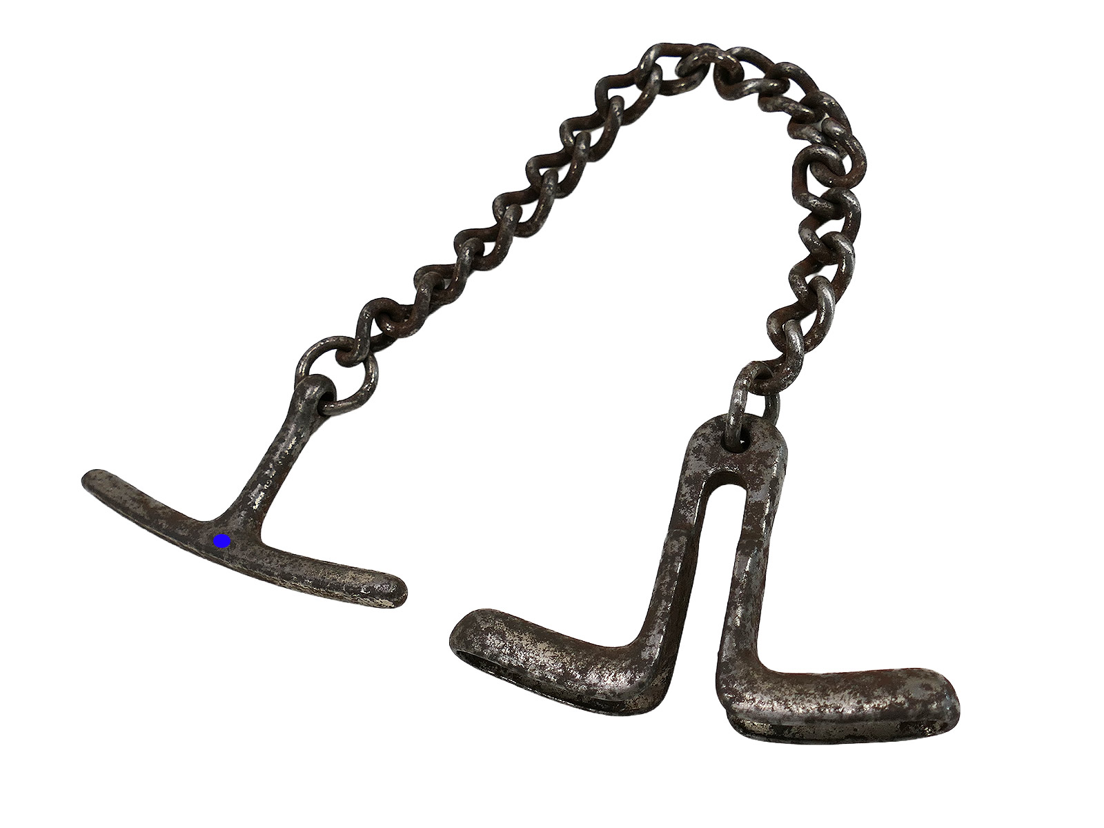 #F SS Hand Gag Gag Chain Restraint, Display or Gag Chain ANTIQUE
