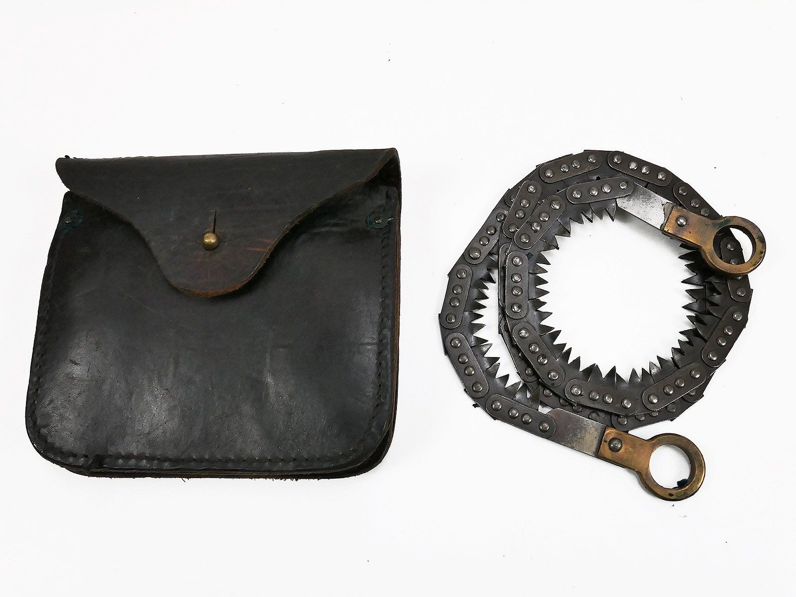 US Army WW2 Saw 1941 with leather bag / Saw