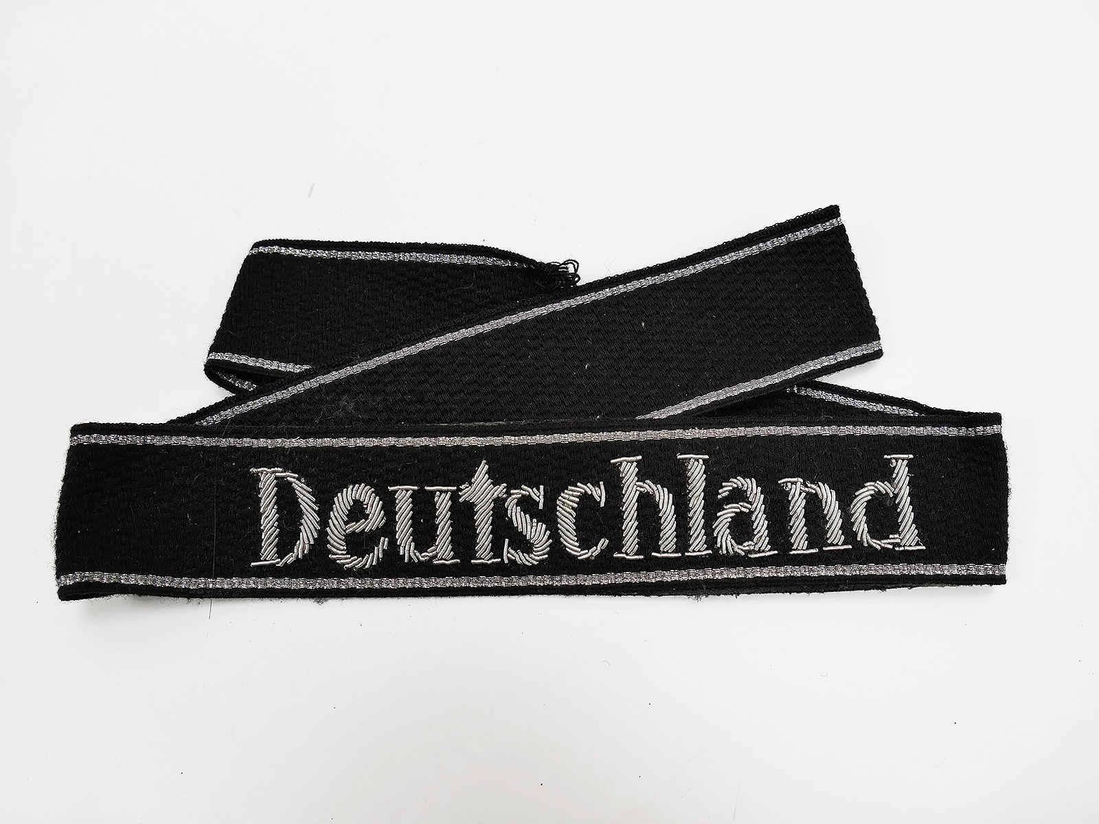 Waffen SS sleeve band DEUTSCHLAND for officers Hand stitched Waffen SS sleeve band DEUTSCHLAND for officers Hand stitched