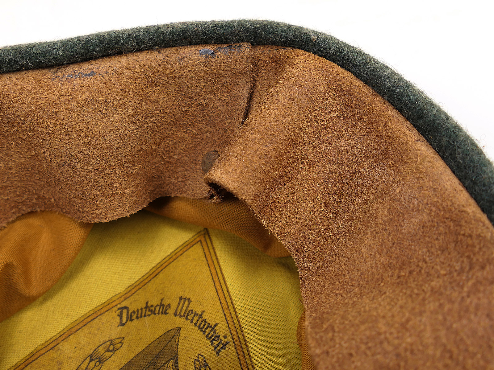 Waffen SS peaked cap, tank, anti-tank gun, Crusher Cap, old style, size 58, knapsack, flat cap – COLLECTION, BATTLE-WORN