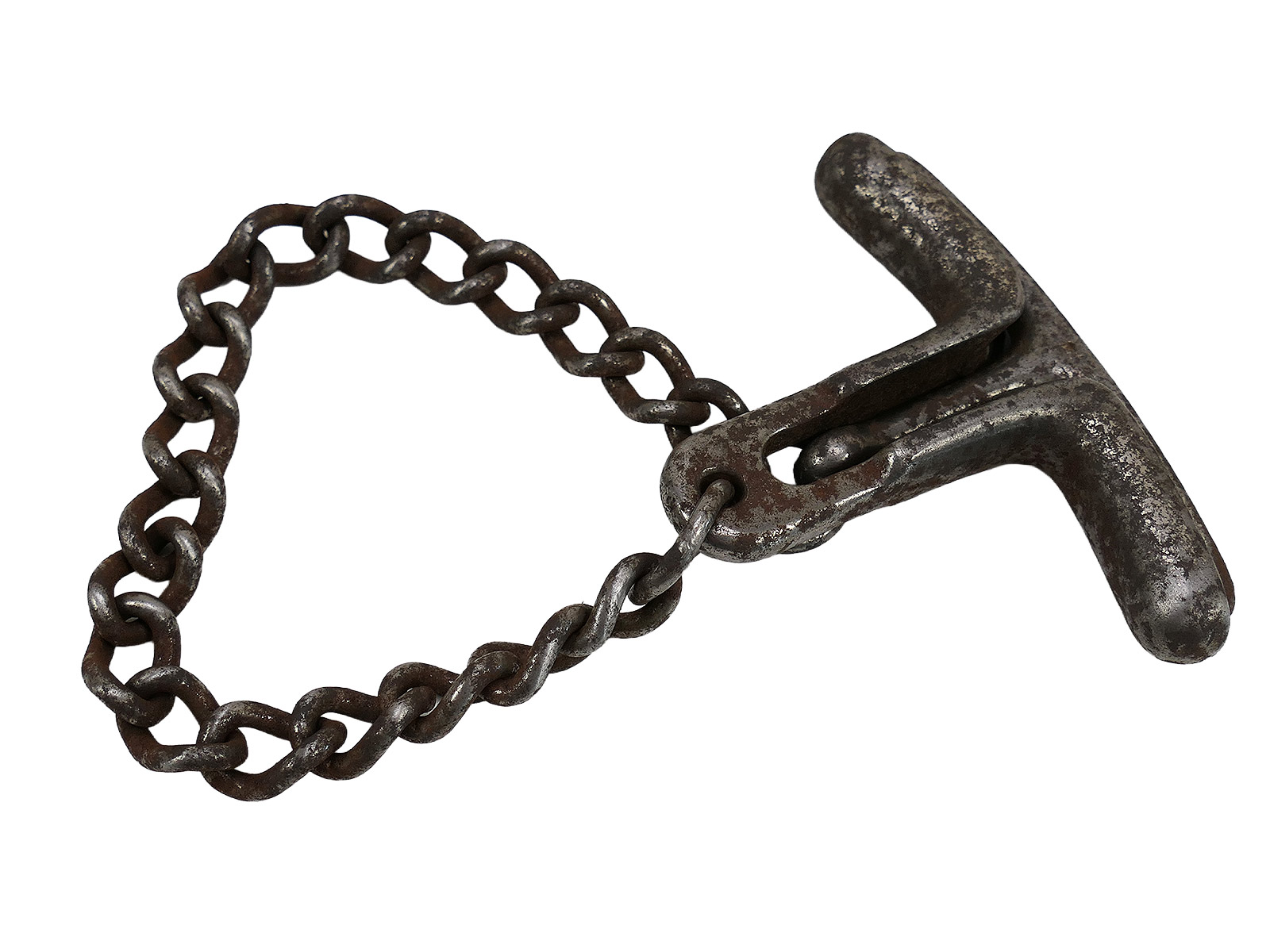 #F SS Hand Gag Gag Chain Restraint, Display or Gag Chain ANTIQUE