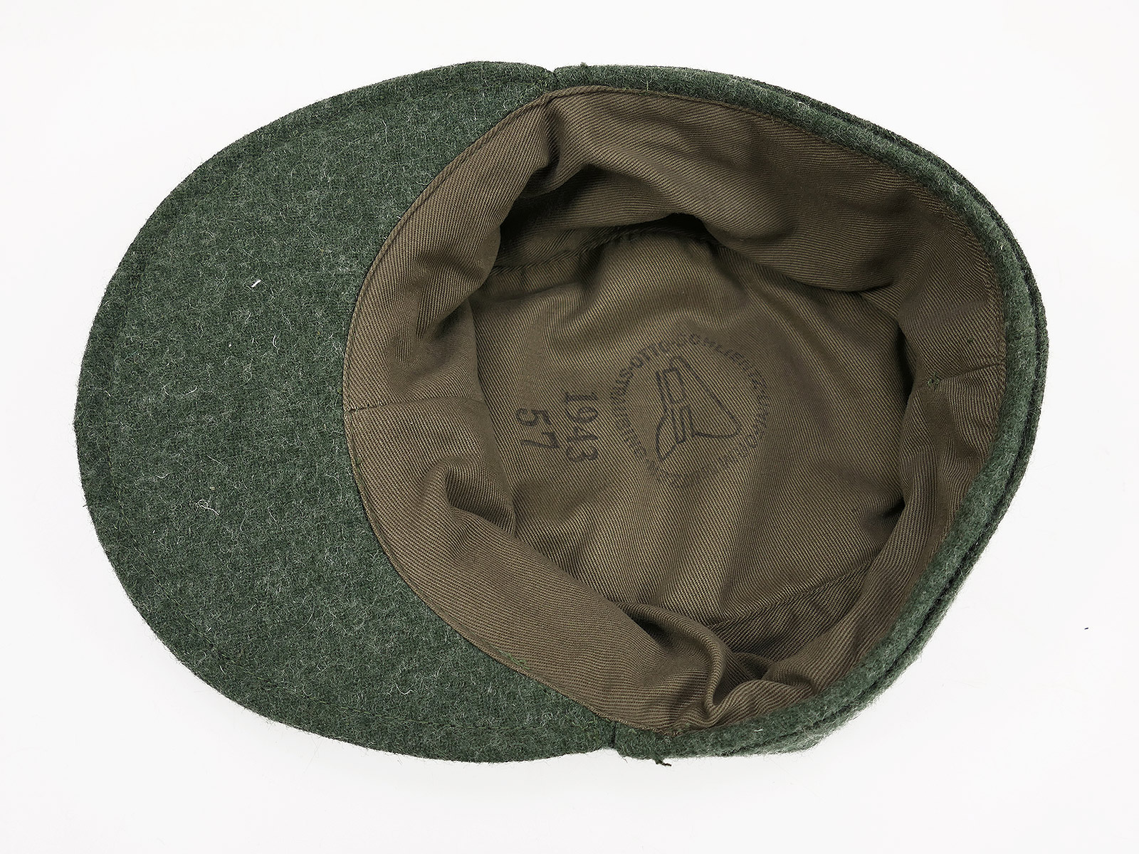 Weapons-SS M43 field cap, M1943, with insignia, cap eagle, size 57, denazified
