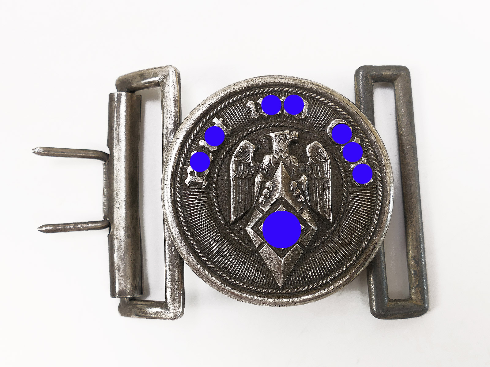 HJ Hitler Youth Führer belt buckle, antique, BuE, older collector’s item