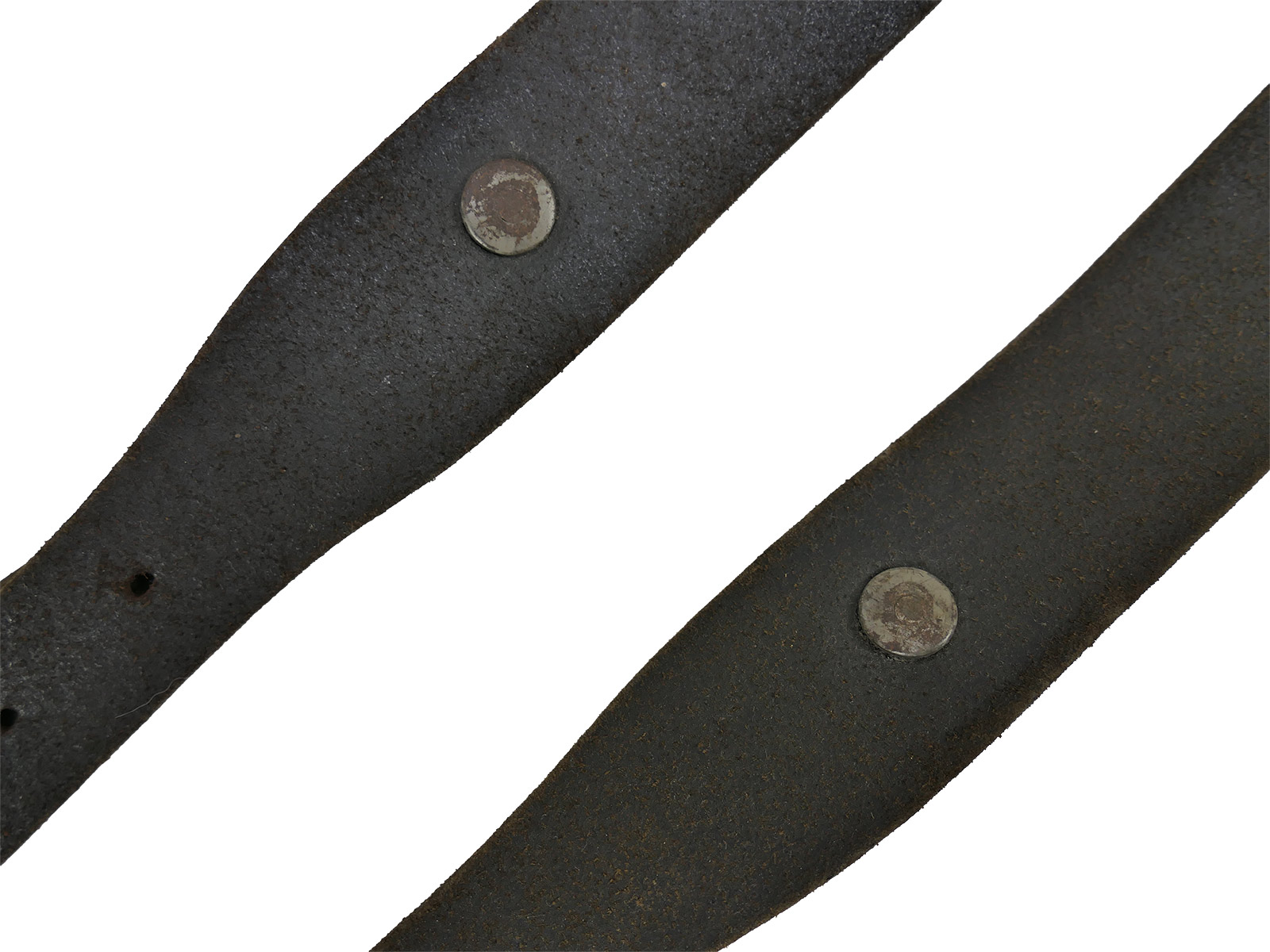One-off item – Original Wehrmacht Y-strap leather belt carrier by Franz Brehme, 1942. Top condition!  COLLECTION