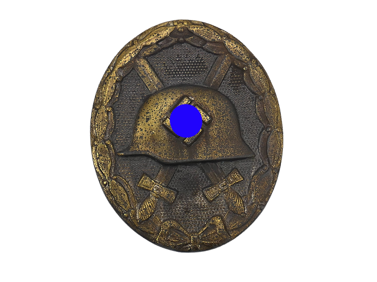 Wehrmacht Original WW2 Wound Badge, Gold, Dual Manufacturers L/55 and 100